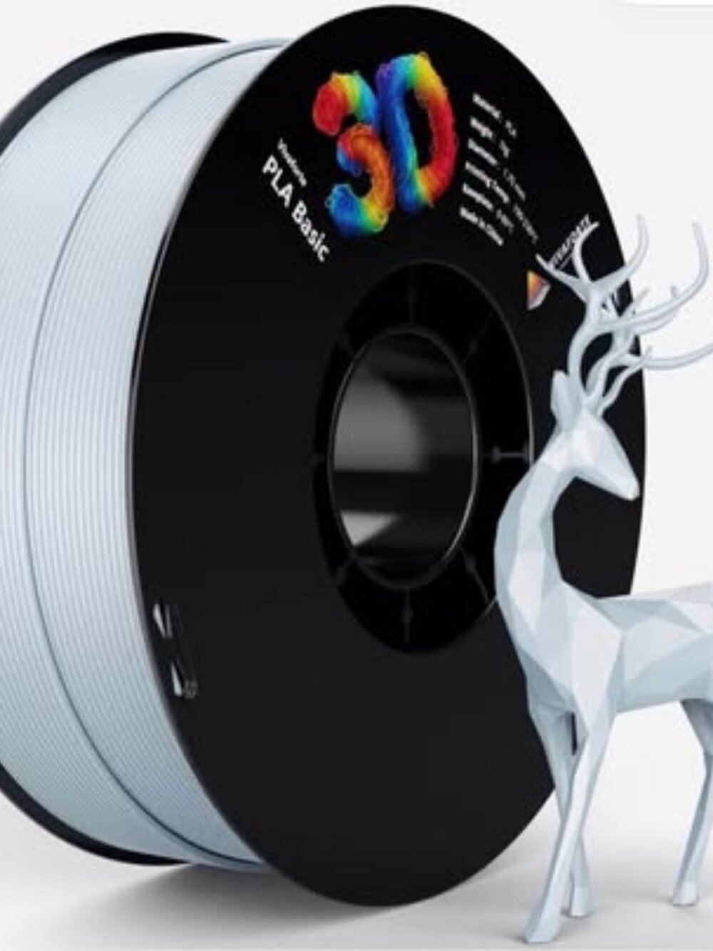Vivaforte PLA Basic 3D Printer Filament — Grey,
